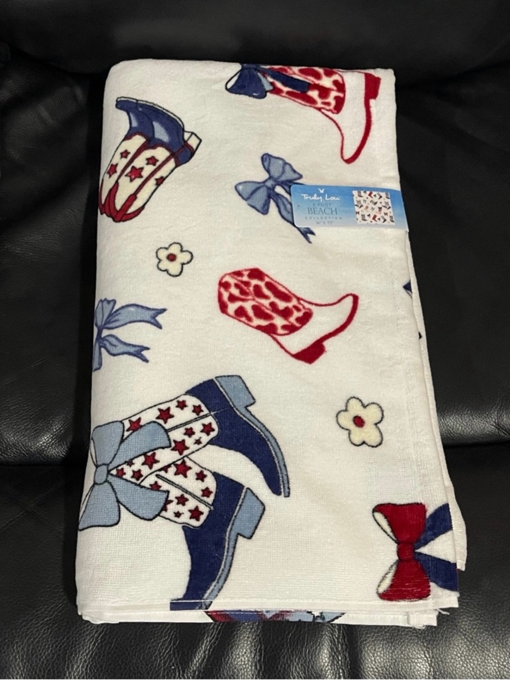 Patriotic Beach Towel - Patriotic Beach Towel Boots